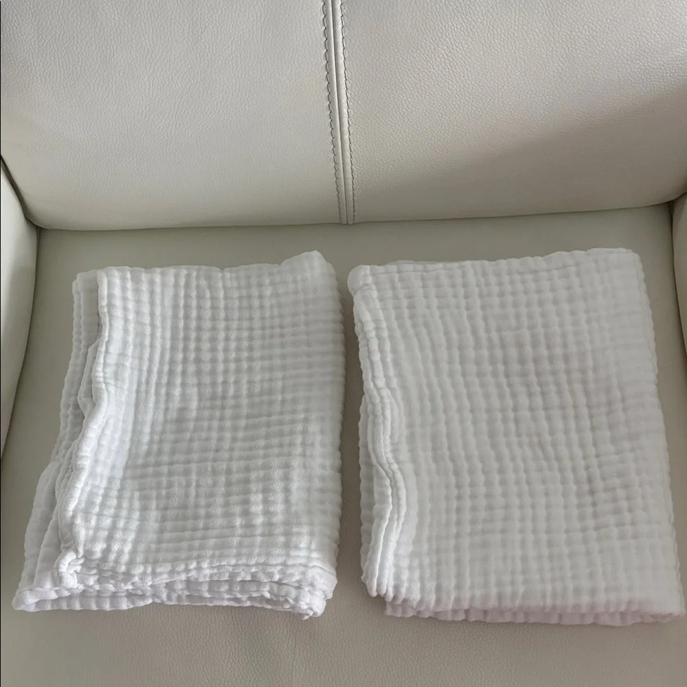 Alto Organic Cotton Gauze White Standard Pillowcases Set of 2
